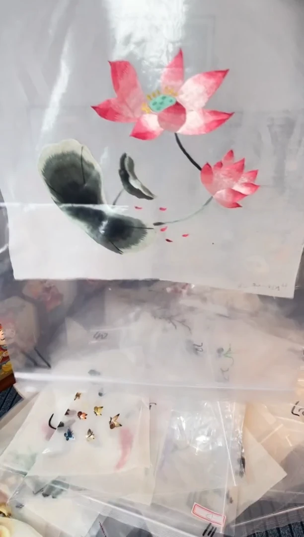 织绣纯手工苏绣双面绣绣布77