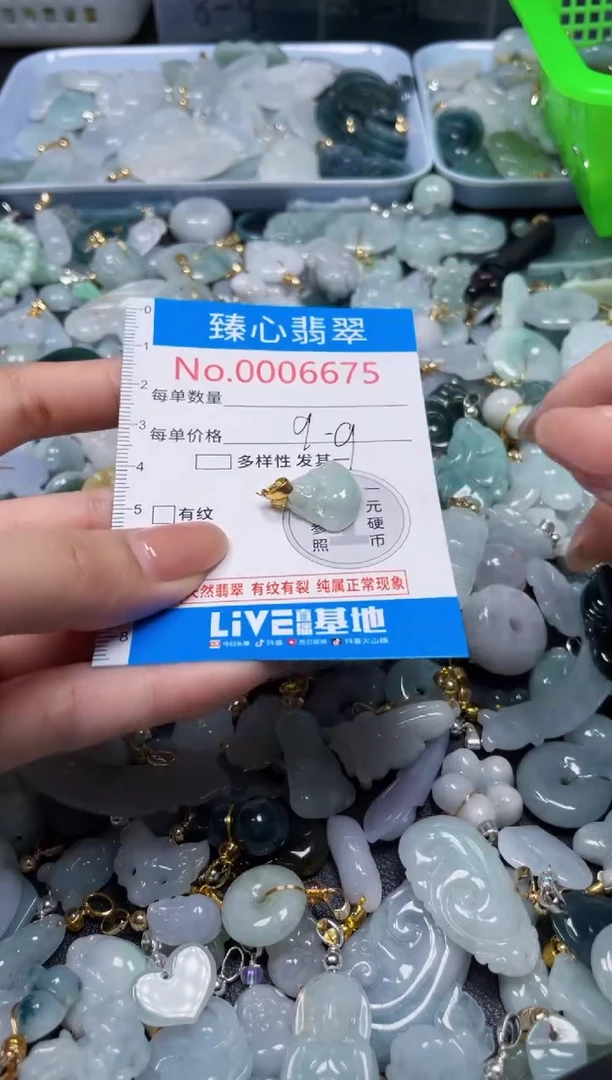 吊坠(不含链)未镶嵌翡翠6675