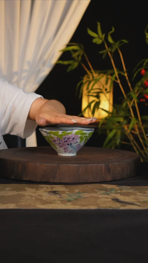 碗景德镇手工手绘高温釉下彩可进蒸箱烤箱微波炉洗碗机