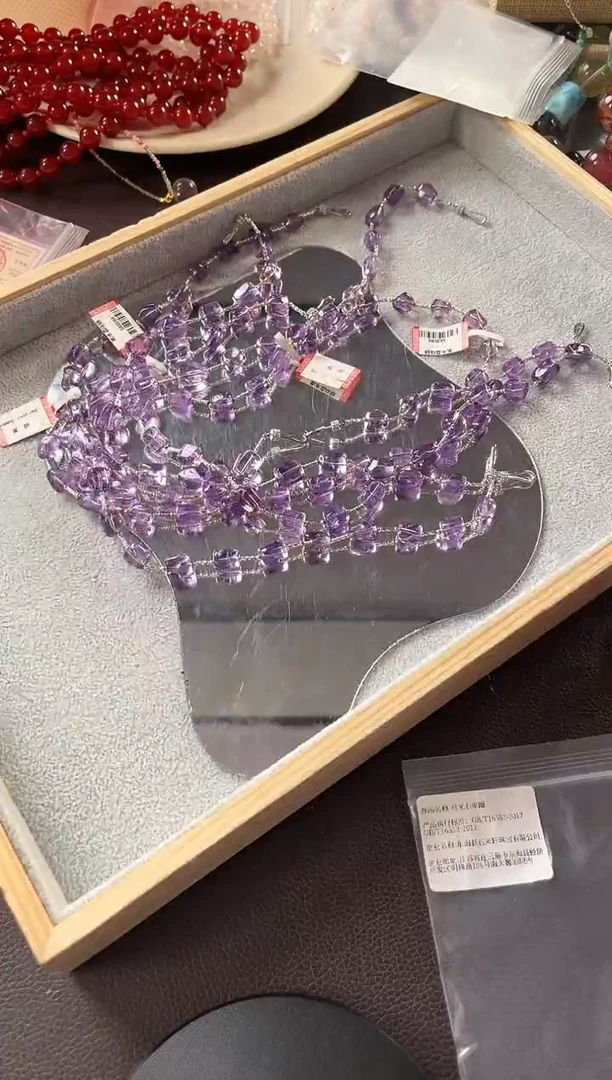 未镶嵌手链石英质玉9-20紫水晶项链多样性发其一