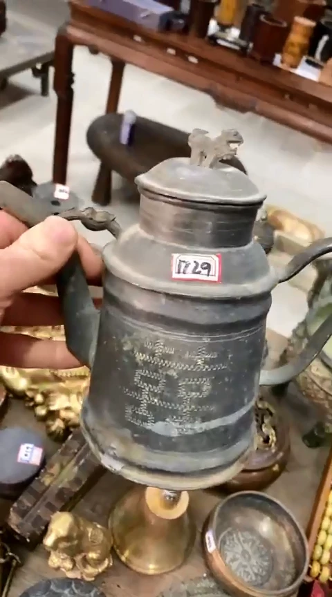 【闪购商品】一物一拍编号圆喜字锡壶