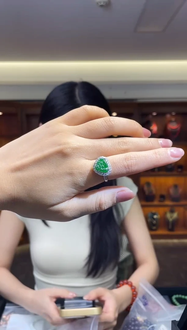 未镶嵌戒指翡翠（多样性发一件）