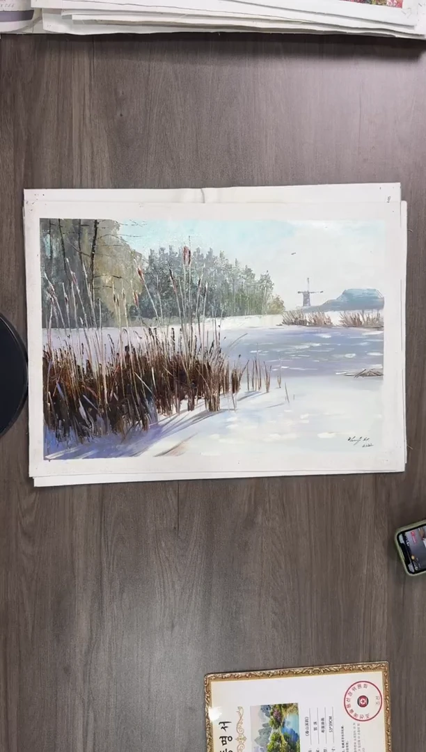 油画【92号】约53*35cm丨朝鲜原创纯手绘孤品油画丨顺丰包邮