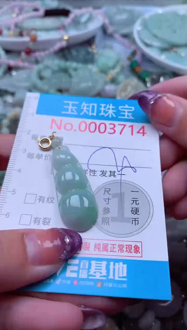 翡翠未镶嵌吊坠(不含链)3714