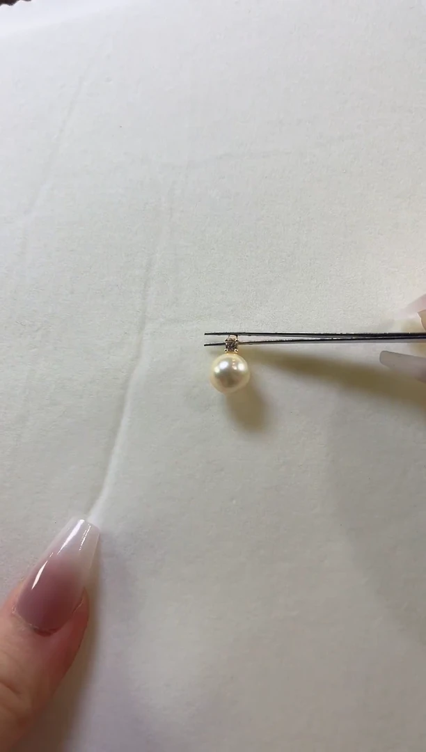 吊坠(不含链)银S925镶嵌海水珍珠吊坠不含链