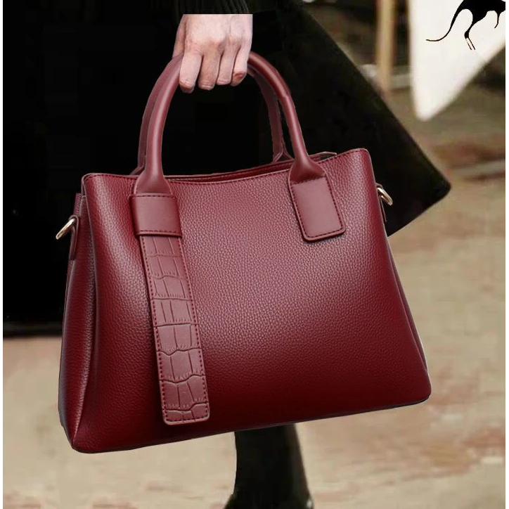 时尚手提包真皮大容量2025新款潮大气中年妈妈女士斜挎通勤女包包