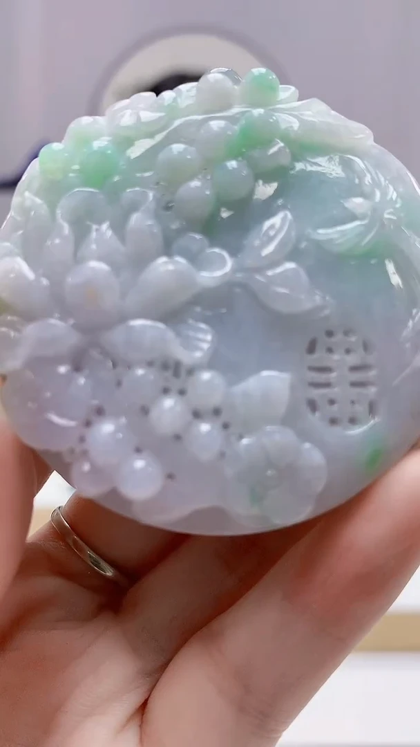 未镶嵌定制翡翠4852DD-毛货挂件113