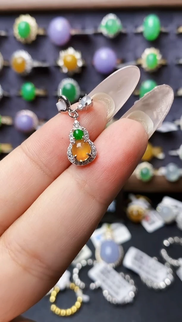 银S925镶嵌戒指翡翠1550