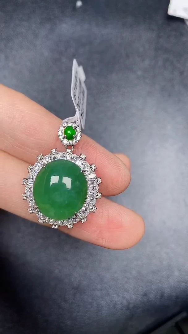 银S925镶嵌戒指翡翠7200