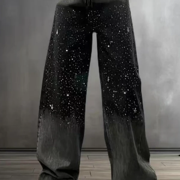 烫钻爆款一组2条（编码X017-X200）高品质瑕疵牛仔裤 完美主义勿拍！