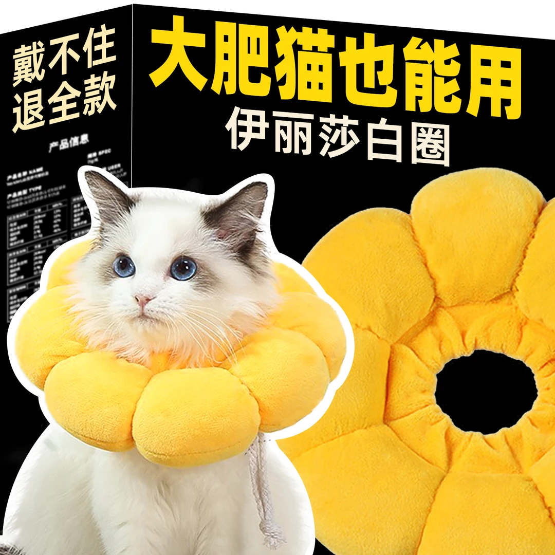 宠物伊丽莎白圈太阳花宠物项圈猫咪项圈狗项圈绝育防舔头套狗用品