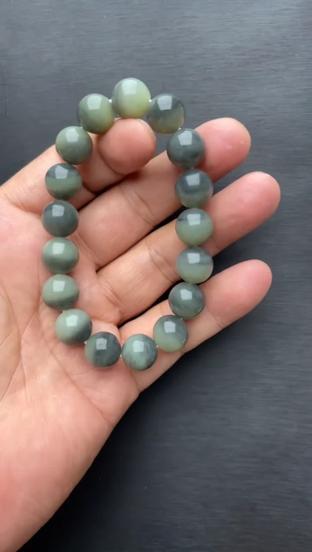 手串未镶嵌和田玉鲲和田玉卡12