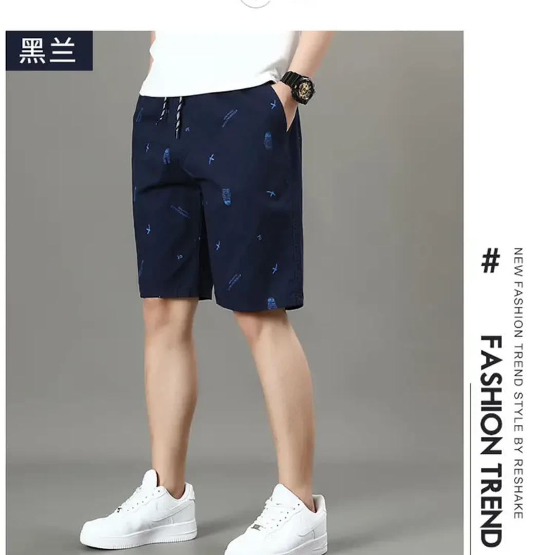 潮男夏季纯棉薄款五分裤