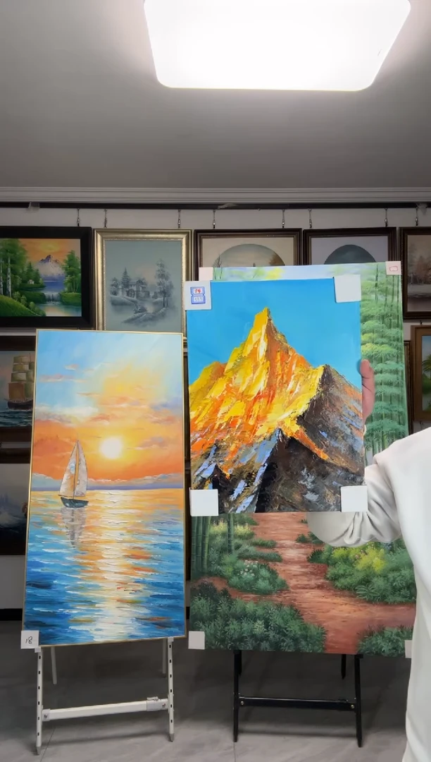 油画闪购纯手绘油画30/40金山