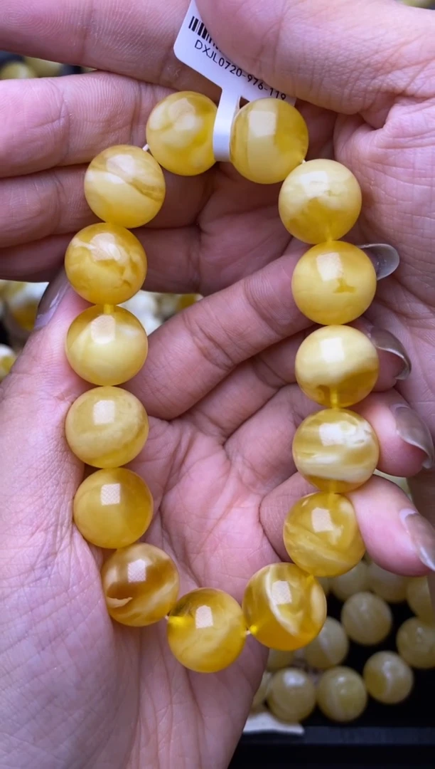 裸石琥珀未镶嵌14mm+大小姐珠宝136