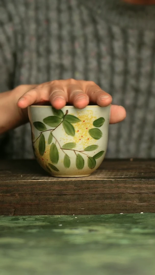 青诗集手工手绘瓷器