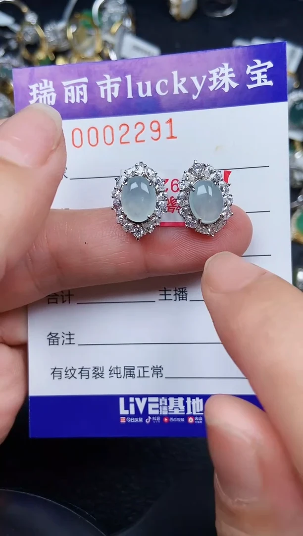 翡翠银S925镶嵌颈饰2291