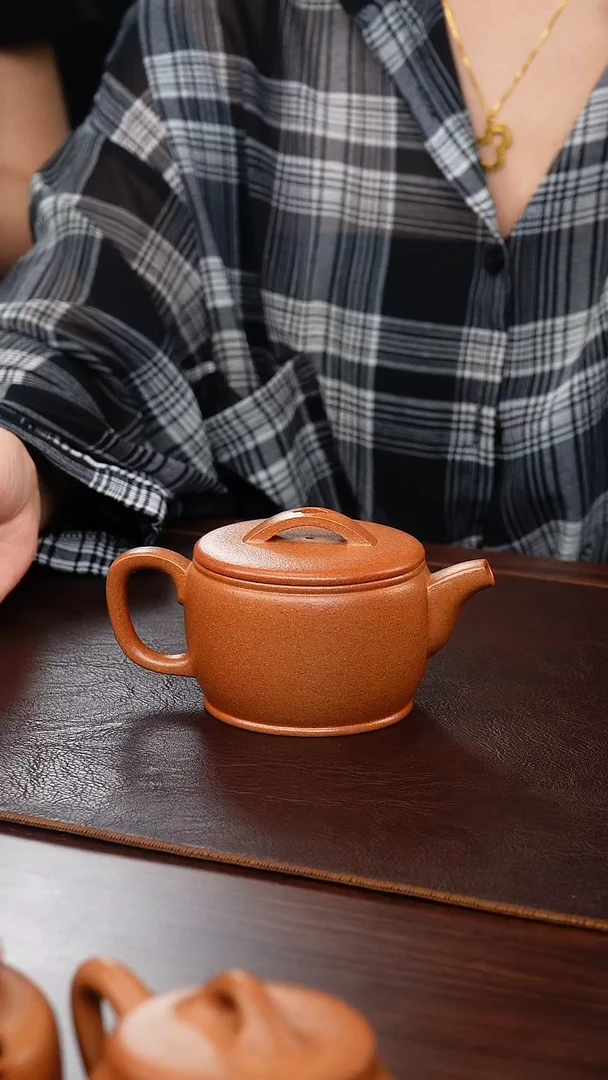 茶壶紫砂桃花泥汉瓦200cc