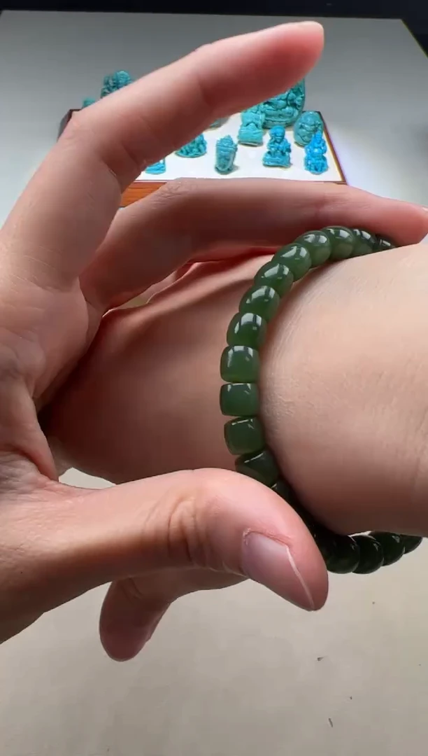 【闪购商品】和田玉（碧玉）手串手串未镶嵌手串手串