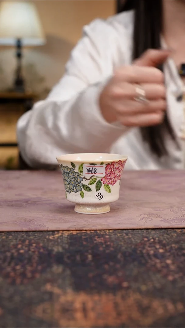 杯景德镇陶瓷杯碗柴烧多人