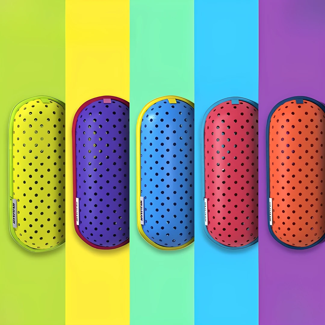 户外泳镜收纳盒游泳泳镜收纳装备透气轻量化眼镜盒EVA镂空防发带