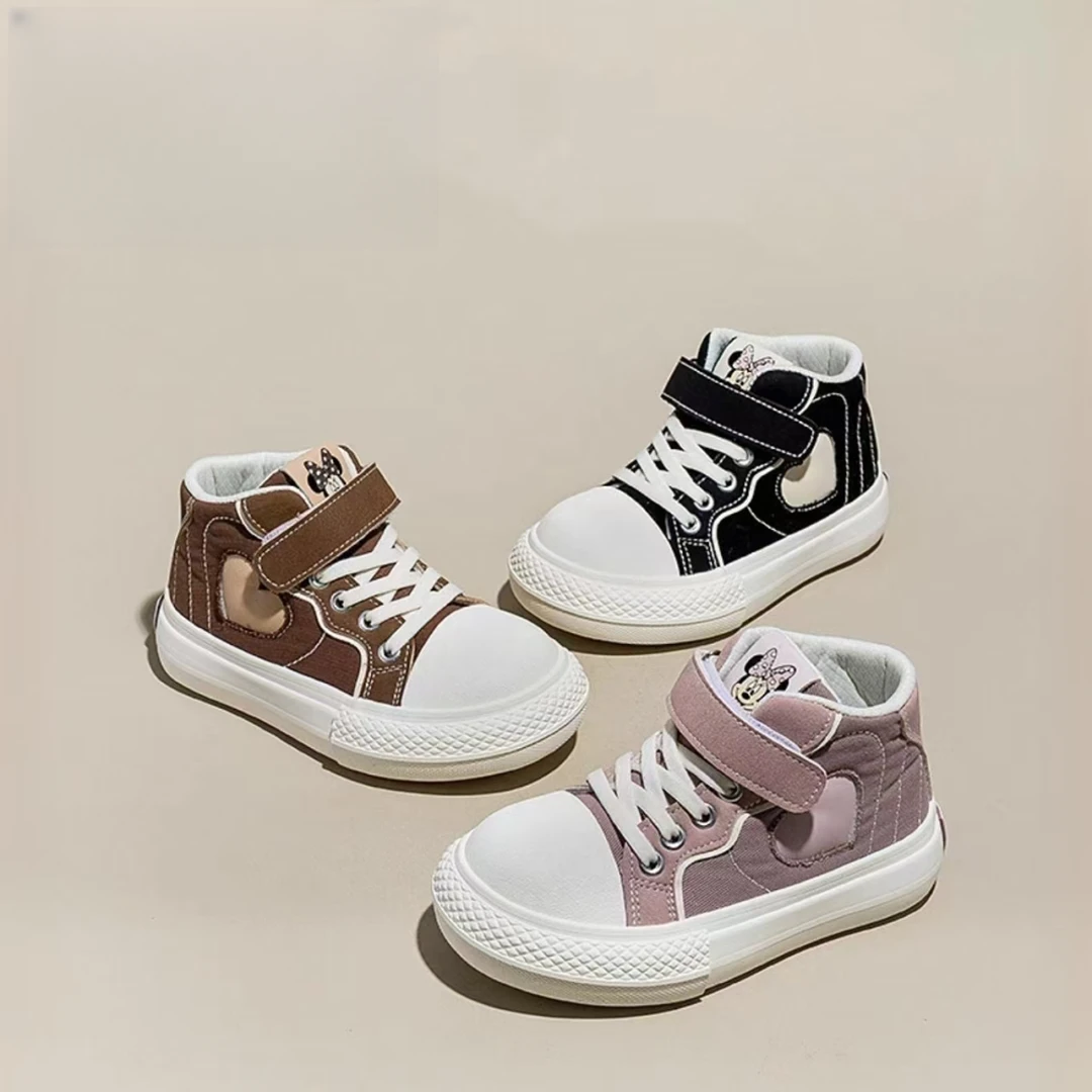 秋冬加厚8938高帮帆布鞋时尚学生休闲透气软底童鞋潮流板鞋H