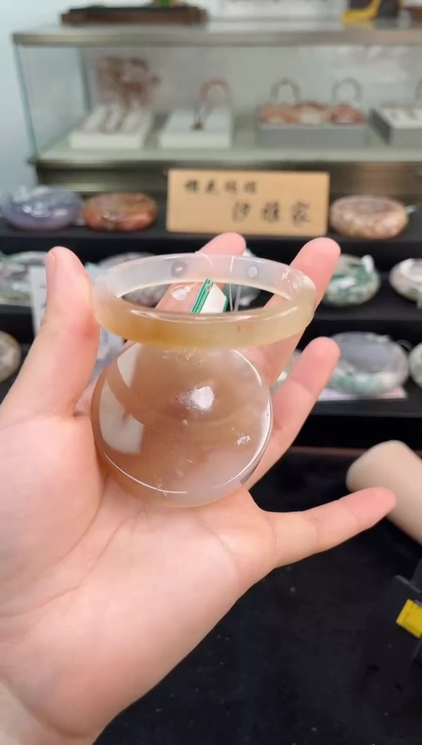 未镶嵌手镯石英质玉58圈口（赠品镯心）3090211