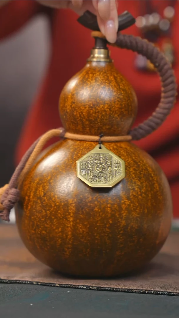 【闪购商品】RQ130大漆酒葫芦不包手串及旋转底座