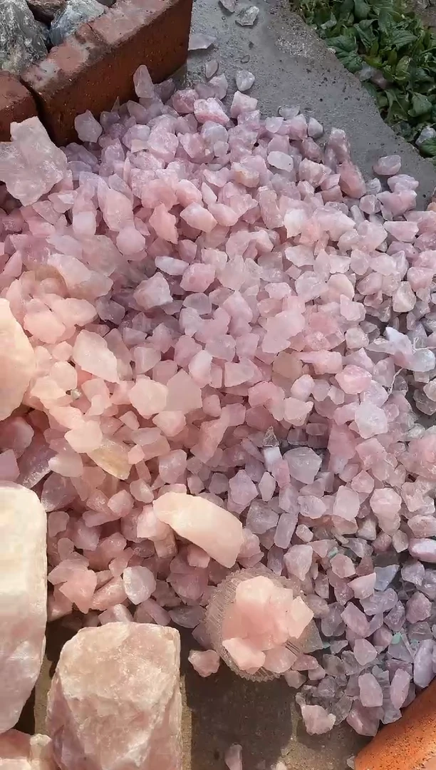 【闪购商品】水晶摆件未镶嵌粉水晶碎石 600g