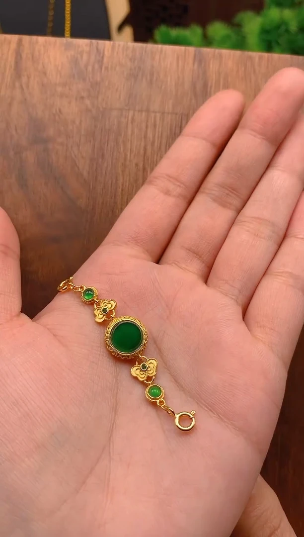 【闪购商品】翡翠吊坠(不含链)银S925镶嵌无事牌延长链