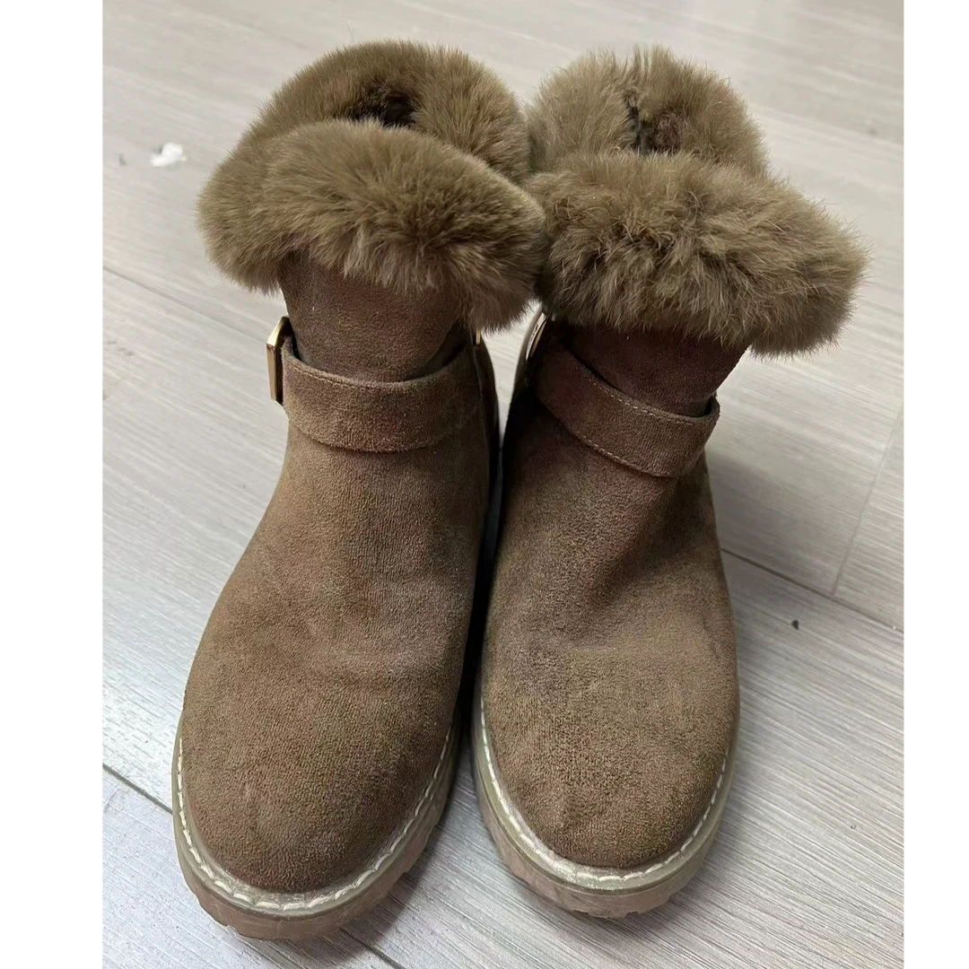 冬季流行加棉流行雪地女鞋