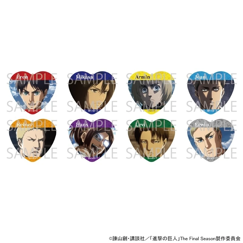 【拆包日谷】《进击的巨人》心形罐装吧唧盲盒（拆包）