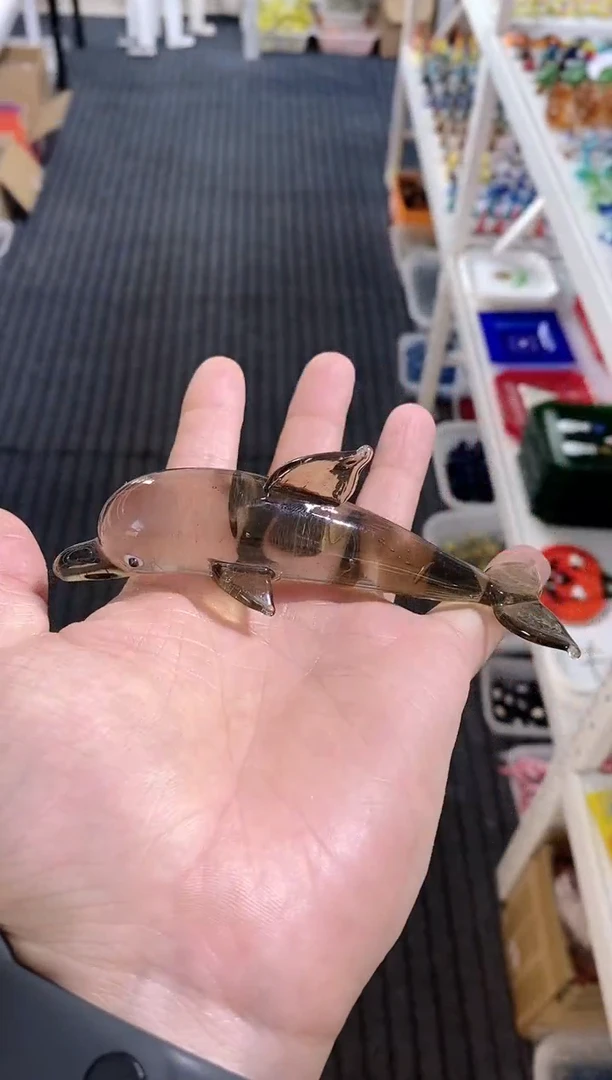 琉璃手工艺品海豚