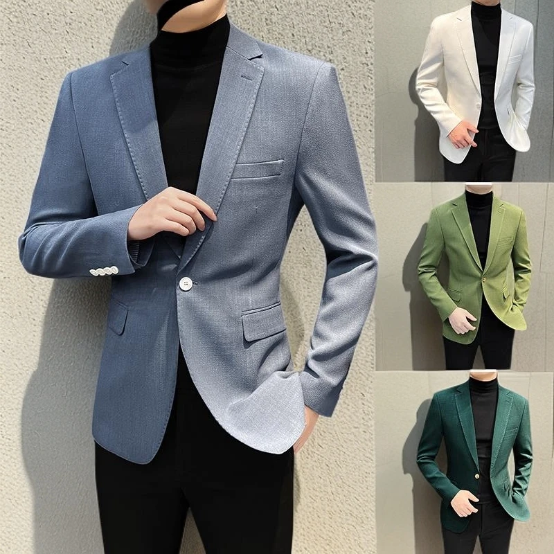 NYING轻奢休闲痞帅西装外套男士秋季商务高级感初秋男装西服上衣