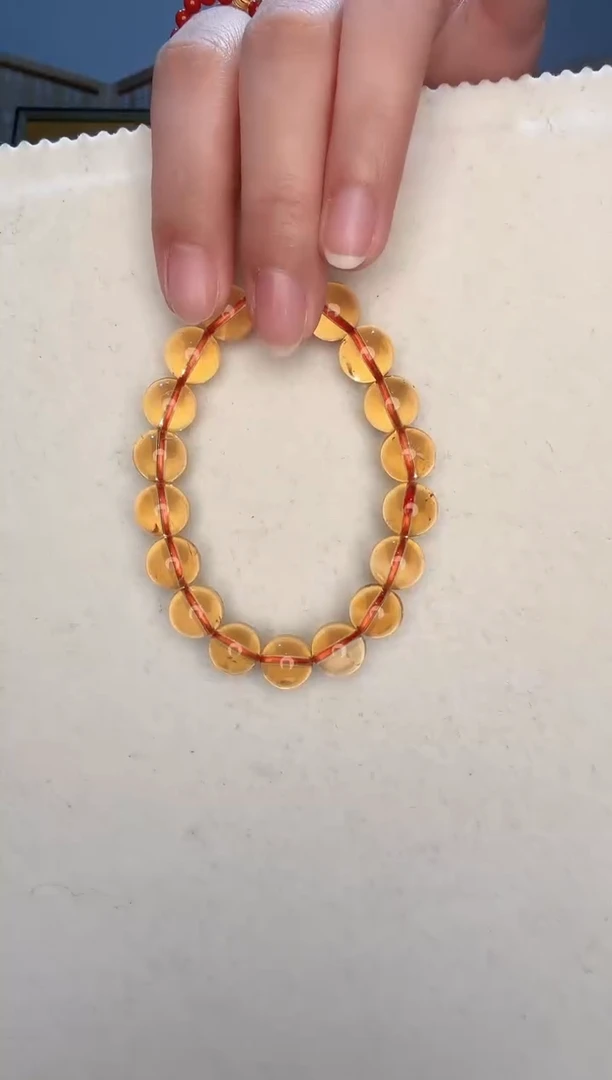 【闪购商品】水晶手串未镶嵌【富达嘉恒】黄水晶手串