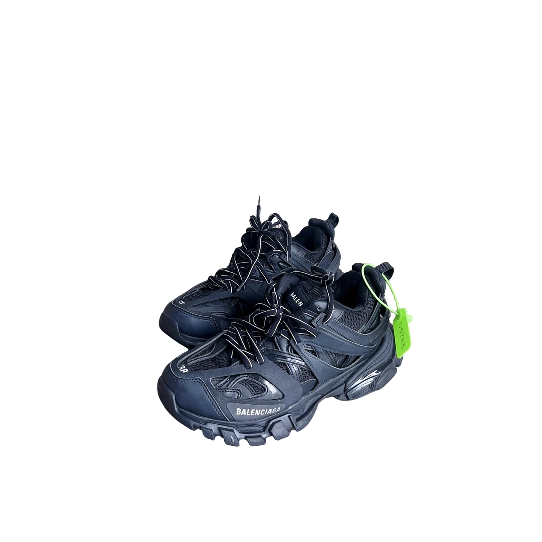 95新 Balenciaga/巴黎世家 track休闲鞋黑 38码 d5765