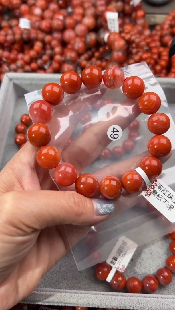 未镶嵌手串南红玛瑙14+