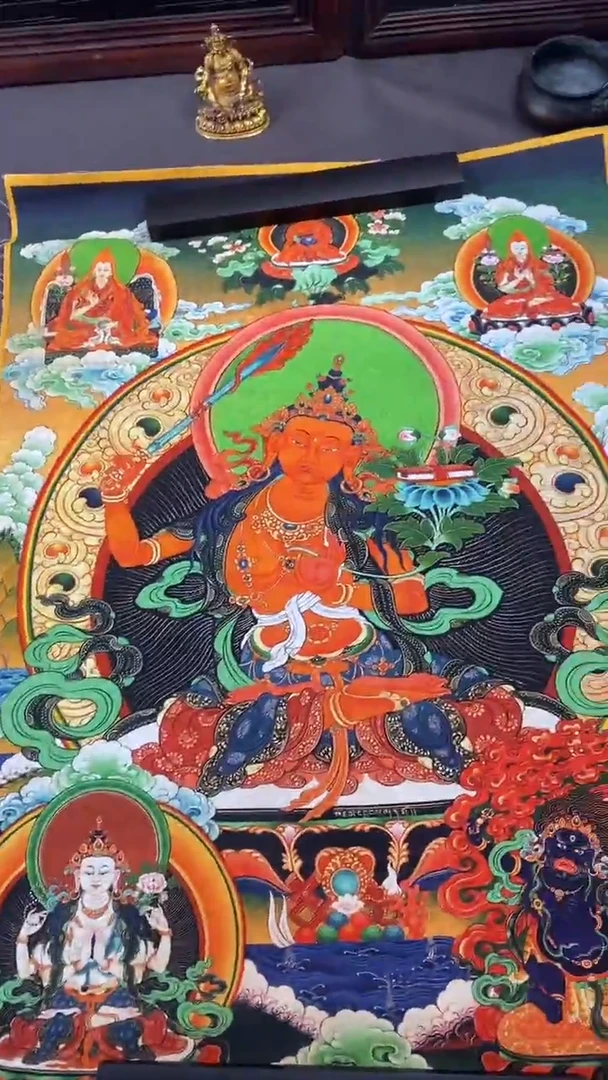 卷轴画王姬藏传唐卡艺术品