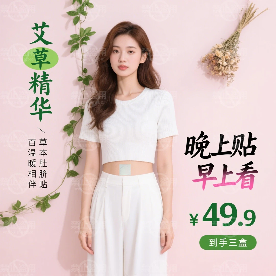 【达人专属】山野植萃丨手工研制丨古方黑膏丨男女通用蕲艾护脐贴