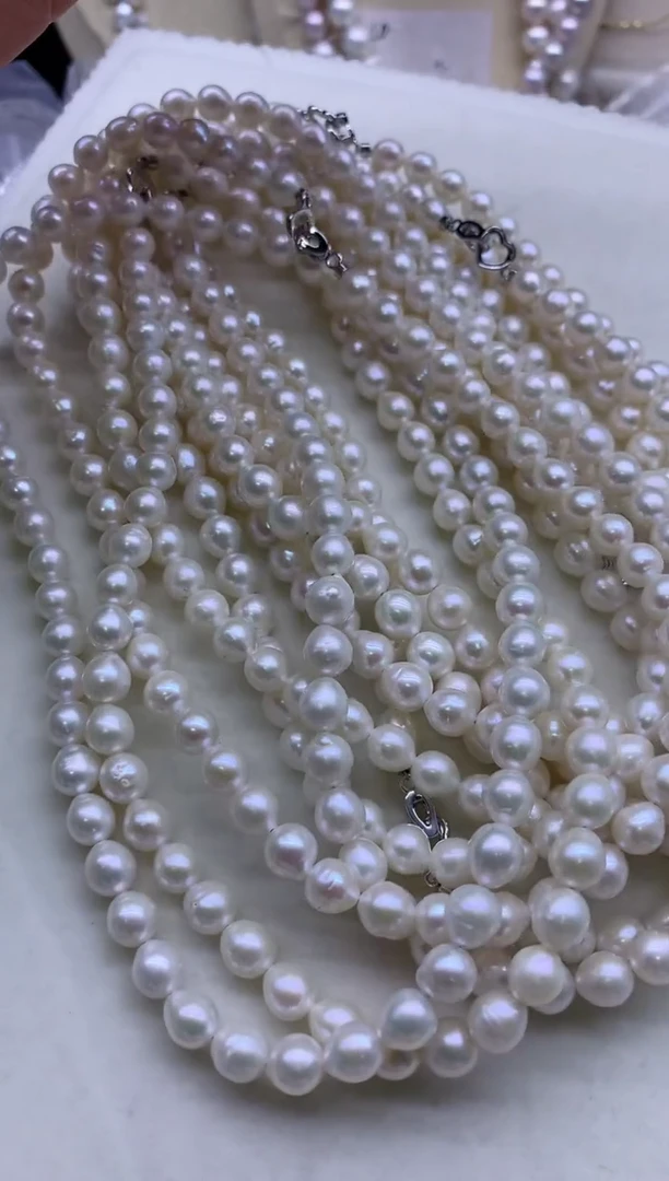【闪购商品】淡水珍珠项链合金多发其一