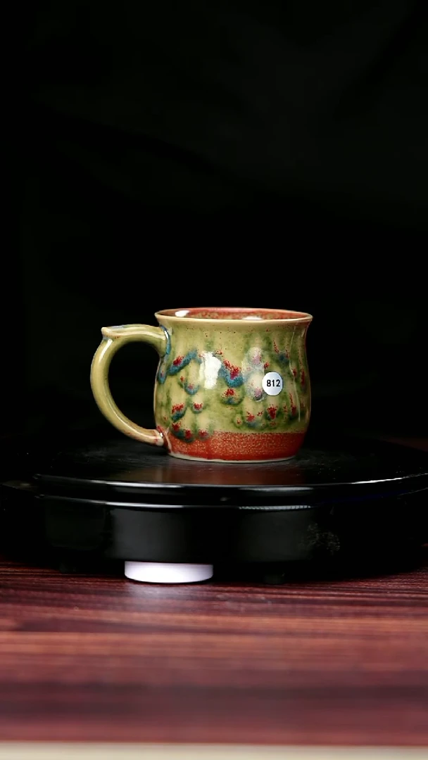 杯子812#李盼龙一级品原矿钧瓷马克杯