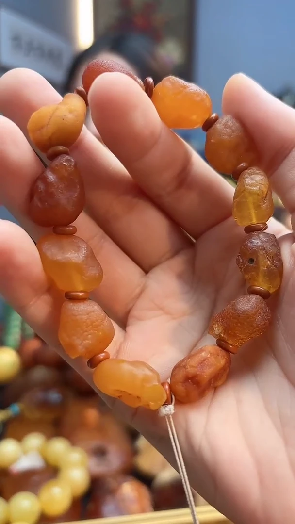 手链琥珀未镶嵌手串