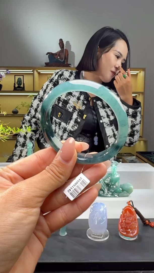 未镶嵌手镯翡翠54圈