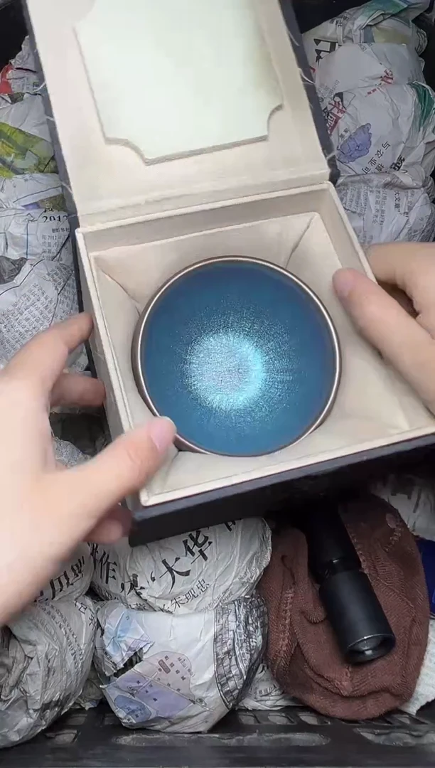 茶盏糖果 蓝钵 盏三疯建盏茶器