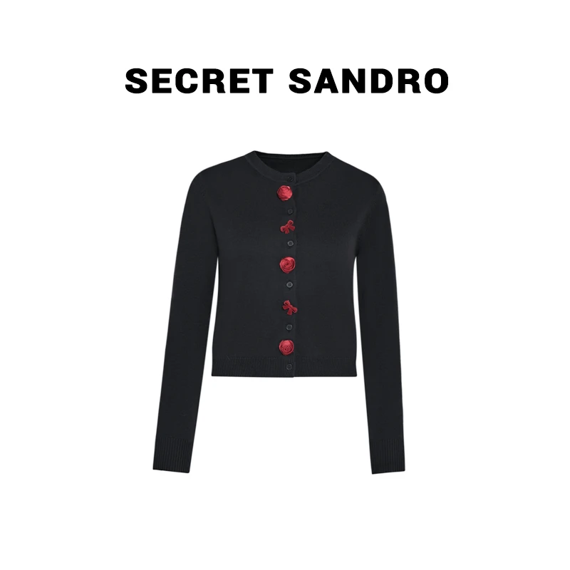 【玫瑰】【Secret Sandro】 鸥小柒 毛针织衫 M25226020Q