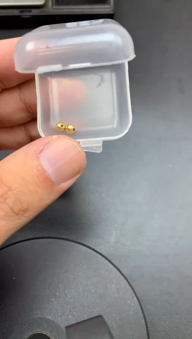 颈饰18K金镶嵌翡翠?***仙金珠4mm