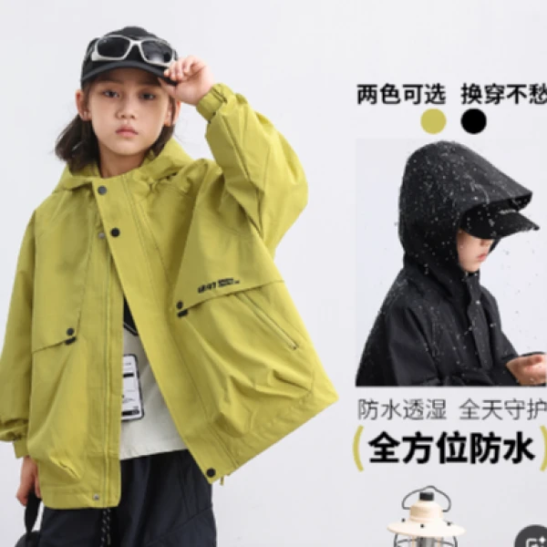 【品牌折扣】2025春秋新款男童儿童时尚外套夹克帅气上衣JDD1800