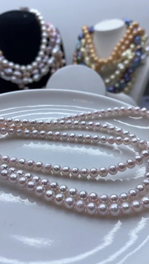 【闪购商品】淡水珍珠颈饰钛钢54