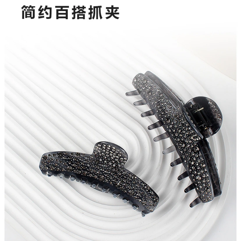 法式复古莫奈印象抓夹韩版韩式女复古发夹发饰大抓夹法式网红简约