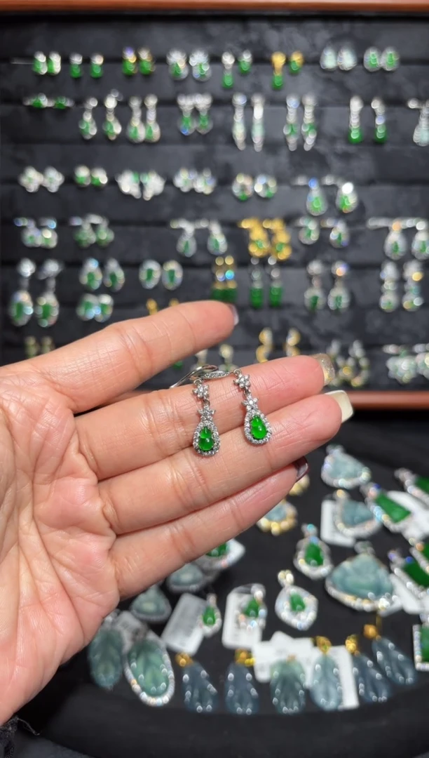 【闪购商品】翡翠颈饰银S925镶嵌葫芦/支持复检/一件